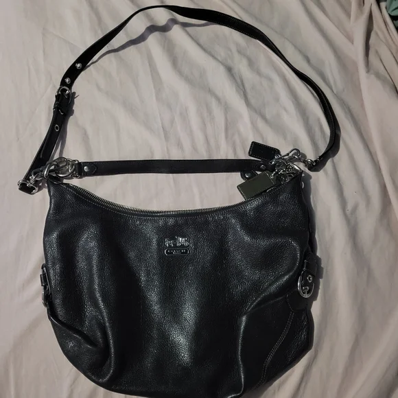 Coach Madison Hailey Leather Hobo Bag - Picture 4 of 16
